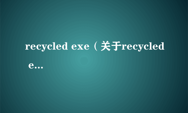 recycled exe（关于recycled exe的介绍）