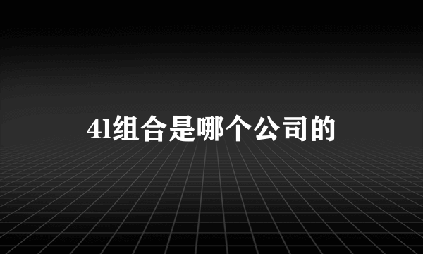 4l组合是哪个公司的