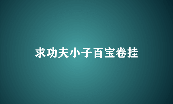 求功夫小子百宝卷挂