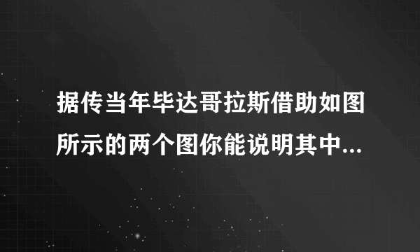 据传当年毕达哥拉斯借助如图所示的两个图你能说明其中的道理（据传当年毕达哥拉斯借助）