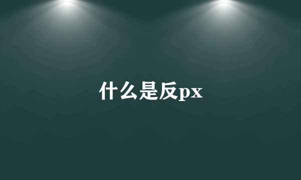 什么是反px