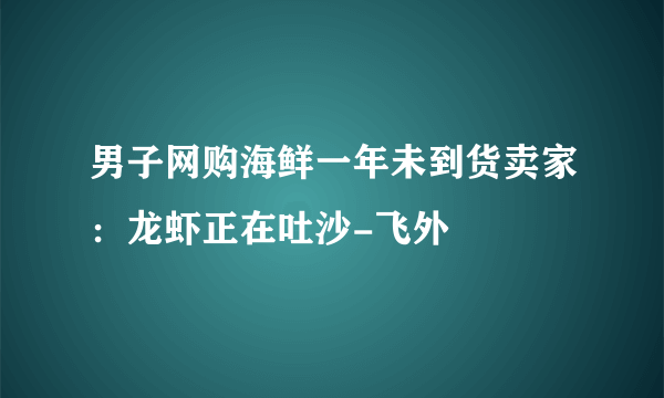 男子网购海鲜一年未到货卖家：龙虾正在吐沙-飞外