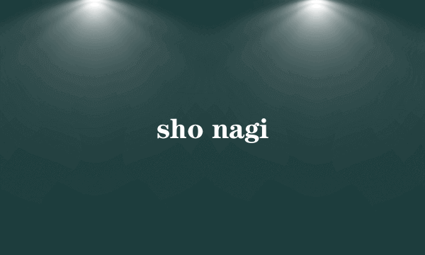 sho nagi