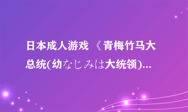 日本成人游戏 《青梅竹马大总统(幼なじみは大统领)》英文版进厂压盘