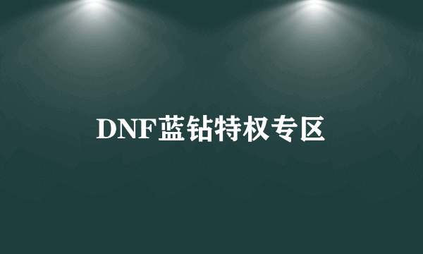 DNF蓝钻特权专区