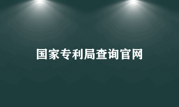 国家专利局查询官网