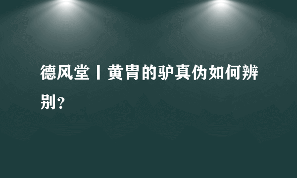 德风堂丨黄胄的驴真伪如何辨别？