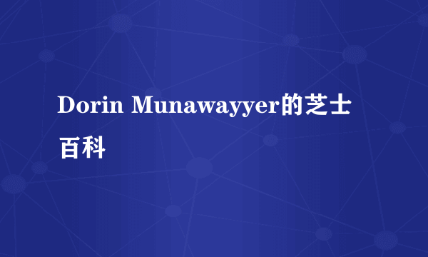 Dorin Munawayyer的芝士百科