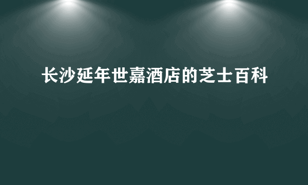 长沙延年世嘉酒店的芝士百科