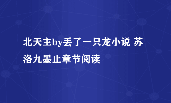 北天主by丢了一只龙小说 苏洛九墨止章节阅读