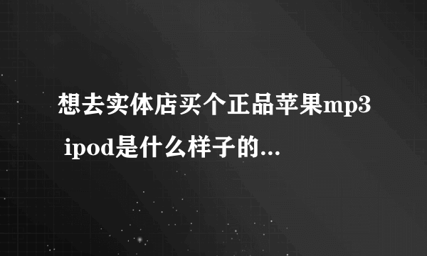 想去实体店买个正品苹果mp3 ipod是什么样子的，？最低要多少钱？