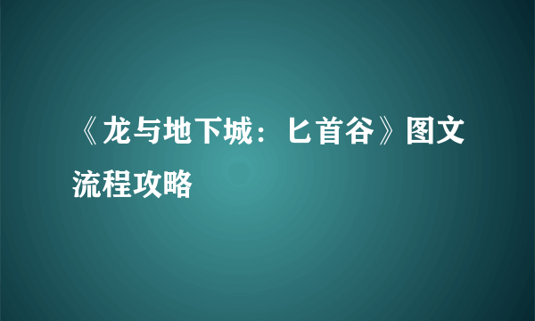 《龙与地下城：匕首谷》图文流程攻略